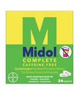 Midol Complete Caffeine Free Menstrual Pain Relief Caplets, 24 Count - $14.94 CAD