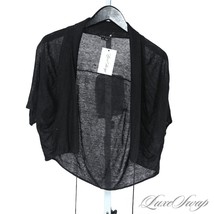 Theory Cropped Sleeve Bolero Shrug Sweater Linen/Viscose Size Small VTG Y2K - $39.16