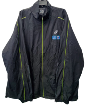 Asic Homme Courir Warrior Polyester Veste, Noir/Vert, 3XL - £39.01 GBP