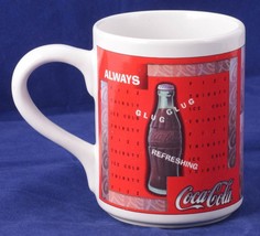 Coca Cola Coffee Mug 1st of 3 designs Always Coca-Cola Glug Glug Refreshing rare - £9.36 GBP