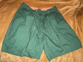 TOMMY HILFIGER  Green Shorts Flat Front Mens 34 Classic Fit Chino Shorts - £6.57 GBP