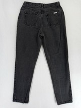 Vintage Arizona Women&#39;s Denim Charcoal Mom Jeans High Waist 100% Cotton Size 13 - £9.26 GBP