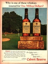 Vintage 1961 Calvert Reserve Insured For One Million Dollars Golfing The... - £16.93 GBP