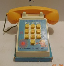 Vintage 1968 Fisher Price POP UP PAL Phone TOY #150 RARE VHTF - $33.47