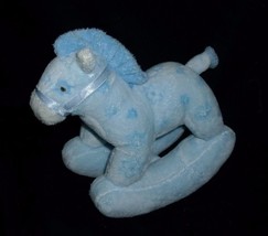 Ty Pluffies 2005 Baby Blue Pretty Pony Rocking Horse Stuffed Animal Plush Toy - $28.50