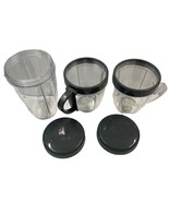 Magic Bullet Tall Cup (1) Short Cups (2) Stay Fresh Resealable Lids - £22.10 GBP