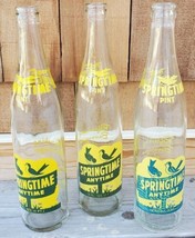 Springtime Anytime Glass Pint 16 oz Soda Bottle Sheboygan Wisconsin Lot ... - £27.03 GBP