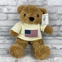 Beverly Hills Teddy Bear Company Plush 14&quot; American Flag Sweater Shirt w/Tag - £14.43 GBP