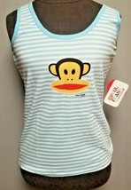 Paul Frank Blue Stripe Monkey Tank Top Official Licensed New Tags Size L... - £11.25 GBP