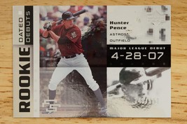 Hunter Pence 2007 Ud Rookie Dated Debuts 743/999 Astros DD-HP Baseball Card - £2.33 GBP