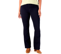 Laurie Felt Pull-On Bootcut Knit Clean Jeans- Blue Black, Tall XS - £31.64 GBP