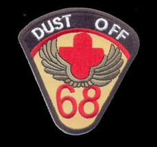 Army 68TH Dust Off Wings Medical Red Cross Shield Military Embroidered Patch - £26.16 GBP