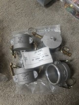 NEW LOT of 4 PT Coupling 2&quot; Aluminum Coupler Dust Cap w/ Latch # 1001120... - $60.79