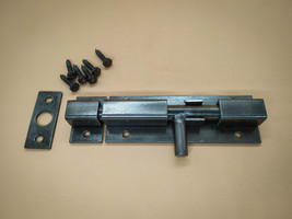 Latch for double doors, designed to secure the fixed half. Handcrafted a... - $34.00