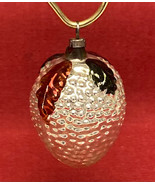Vintage mercury glass Christmas ornament bumpy silver glass fruit berry ... - $4.00