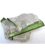 4 inch long Green Tourmaline Crystal in Matrix, Natural Green Tourmaline... - £792.53 GBP