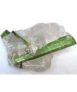 4 inch long Green Tourmaline Crystal in Matrix, Natural Green Tourmaline... - $19,267.98 MXN