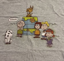 Charlie Brown Shirt Port &amp; Company Peanuts Gang Mens Large Gray Tee Pull... - $16.93