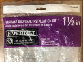 1-1/2 In. White Plastic Slip-Joint Garbage Disposal Install Kit - $21.77
