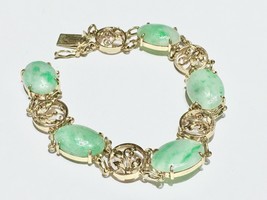 14k 15k Chinese green  Jadeite Jade bracelet. - £2,437.65 GBP