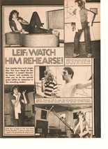 Leif Garrett teen magazine pinup clipping Teen View watch rehearse Teen ... - $1.50