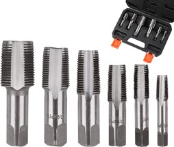 6-Piece Horusdy Npt Pipe Tap Set With Sizes 1/8&quot;, 1/4&quot;, 3/8&quot;, 1/2&quot;, 3/4&quot;, And 1 - £34.95 GBP