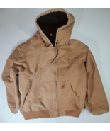 Carhartt Detroit Mens 4XL Insulated Lined Hooded Jacket 14806 Tan - $59.95