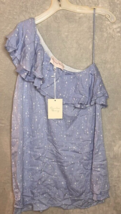 Charles Henry blue diamond dot Off the Shoulder mini Dress Size S NWT - £22.30 GBP