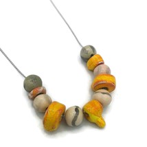 Colorful Beaded Necklace Handmade Statement Aesthethic Chunky JewelryFor Women - £52.89 GBP