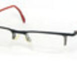 NOS ENjOY E 5756 D MATT BLACK /GUNMETAL /RED EYEGLASSES GLASSES E5756 47... - $57.31