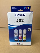 Epson 502 Tri-Color Ink Bottles (70ml) Exp: 8/2025 - £35.03 GBP