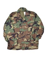 Vintage Alpha Industries Camouflage Cold Weather Field Coat Mens L M65 USA Made - $85.96