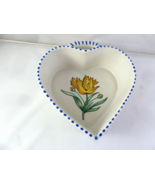 Roma Al Fresco Elizabeth Arden Heart Shaped Trinket Candy dish 5.5x6&quot; vt... - $192.47 MXN
