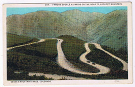 Postcard Colorado Denver Mountain Park Double Hairpins Road To Lookout Mountain - £2.21 GBP