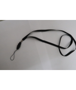 Detachable Ribbon Lanyard Key Sling Hook Necklace Black Cellphone Strap 17&quot; - $10.79 CAD