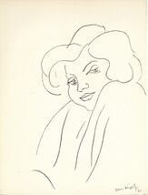 1943 MATISSE Lithograph "Expression-2 1941" "Hommage Portfolio No. 177" of 1000 - $261.90