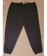 Men Fruit of the Loom Black Sweatpants Size XL Workout Casual Running Wa... - £7.50 GBP