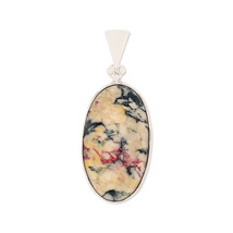 Stones Desire Cinnabar Pendant Necklace (22&quot;) White - £126.29 GBP