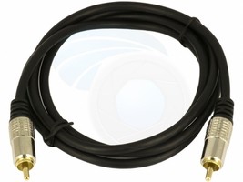 Video 24K Gold Plated RCA Male to Male Composite Cable 5 Feet 1.5Meter - £5.11 GBP