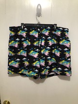 NWT Cabana by Crown &amp; Ivy Mens XXL 2XL Dinosaur Swim Trunks Lined Bottoms - $14.84