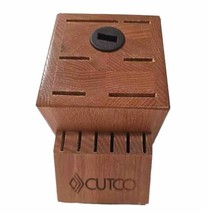 Cutco 13 Slot Honey Oak Wood Knife Block Made In USA  - £15.51 GBP