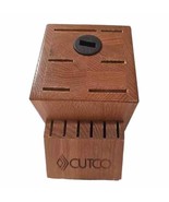 Cutco 13 Slot Honey Oak Wood Knife Block Made In USA  - $19.75