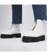 Dr Martens Jetta Front Zipped White Sendal Platform US 7 Boots Quad Retr... - £125.98 GBP