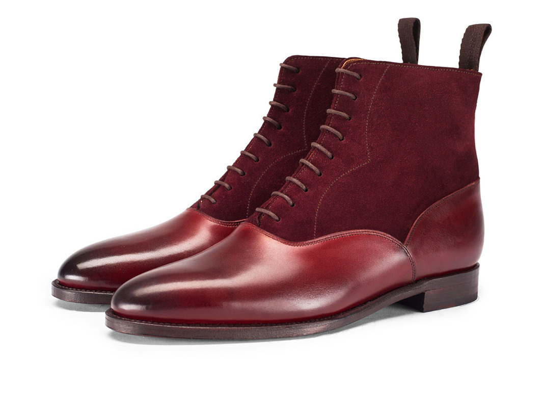 Good Looking High Ankle Merlot Red Upper Suede Leather Premium Leather Boots