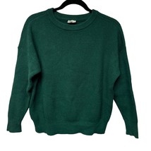 ROAM Womens Riviera Hunter Green Ribbed Pullover Crew Neck Sweater Size XS - $44.55