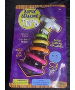 Toysmith Super Stacking Tops Wind-Up Action Push-Button Release - £11.55 GBP