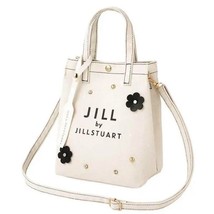 Jill Stuart 2WAY Flower Shoulder Bag White W17.5 x H22 x D10.5cm Takaraj... - £39.32 GBP