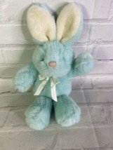 FIESTA Mint Blue Pink Nose Floppy Bunnies Bunny Rabbit Plush Stuffed Animal Toy - £27.24 GBP