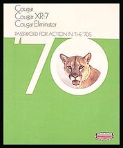 1970 Mercury Cougar Prestige Brochure XR7 Eliminator, Original 70 - $15.42