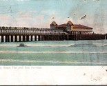 Long Beach Pier and Sun Pavilion CA Postcard PC5 - $4.99